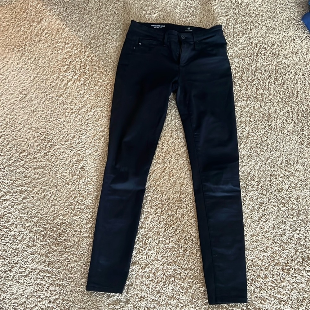 AG The Legging Ankle Super Skinny Ankle Jeans - black - size 25
